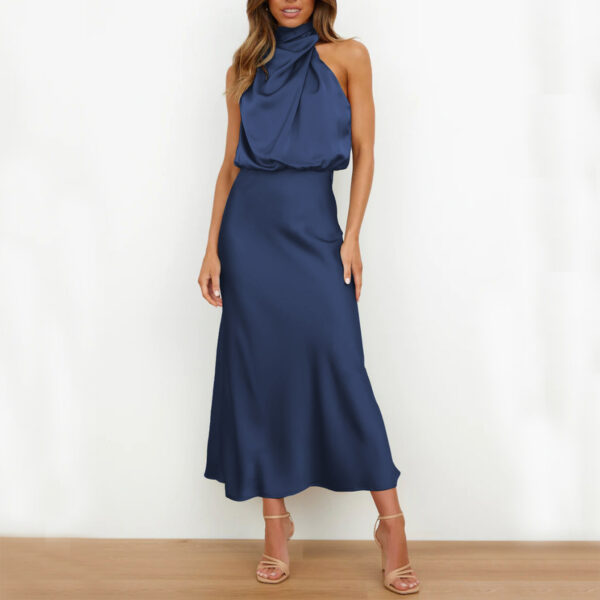 Summer Sleeveless Dress Ins Fashion Elegant Evening Party Club Clothing For Women - Image 3