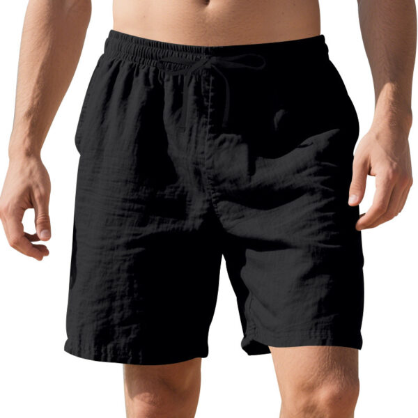 Linen Thin Beach Casual Summer Men's Shorts - Image 2