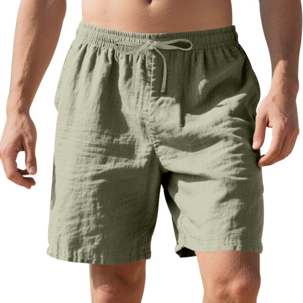 Linen Thin Beach Casual Summer Men's Shorts - Image 4