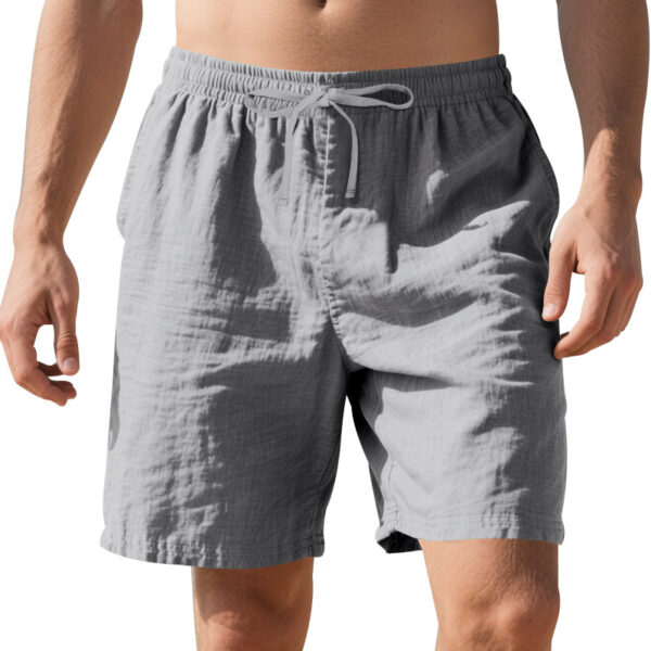 Linen Thin Beach Casual Summer Men's Shorts - Image 3