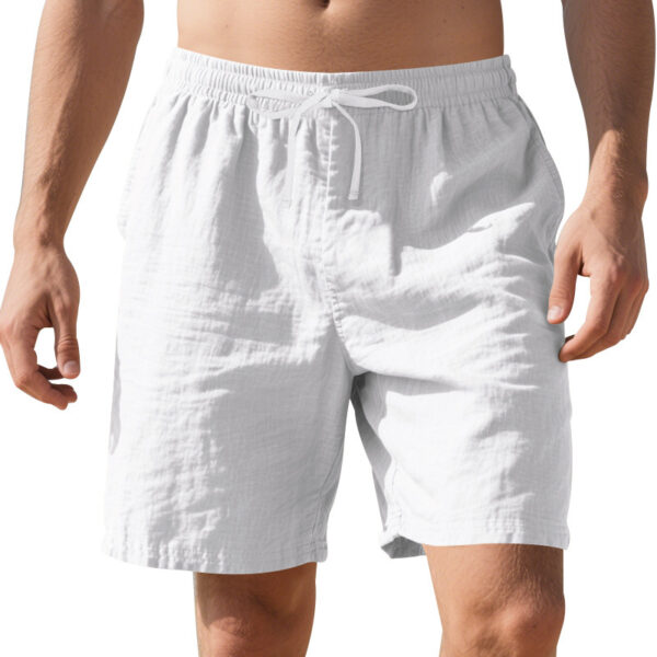 Linen Thin Beach Casual Summer Men's Shorts - Image 6