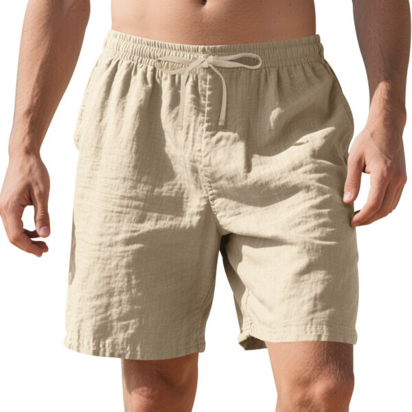 Linen Thin Beach Casual Summer Men's Shorts - Image 7
