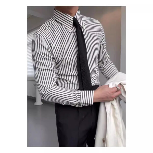 Spring Seersucker Series Shirt Men - Image 7