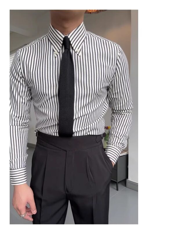 Spring Seersucker Series Shirt Men - Image 3