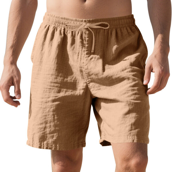 Linen Thin Beach Casual Summer Men's Shorts - Image 5